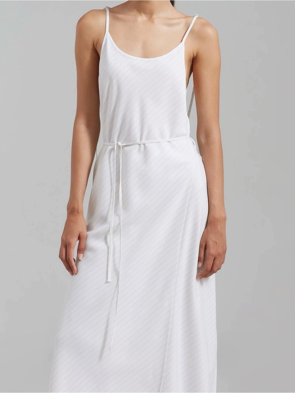 The Frankie Shop White Maxi Slip Dress